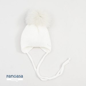 Pangasa, gorro aviador con pompón natural.