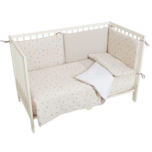 Bimbidreams, funda nórdica y protector Nairobi para cuna 120x60cm.