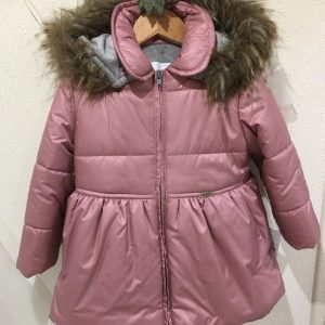BBZ, abrigo niña rosa empolvado.