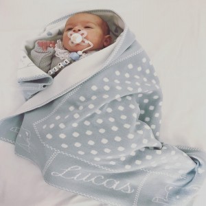 Pangasa, mantita algodón topitos personalizada.