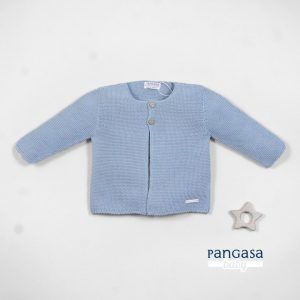 Pangasa, chaqueta larga celeste empolvado.