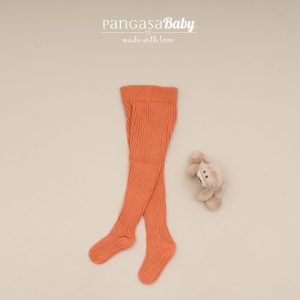 Pangasa, leotardo bebé canalé melón.