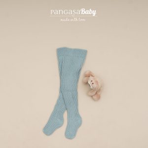 Pangasa, leotardo bebé canalé verde mar.