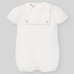 PAZ RODRIGUEZ pelele o ranita en punto tela "Lino".