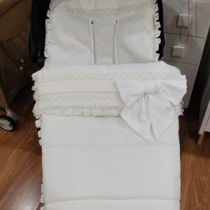 Saco silla universal piqué beige.