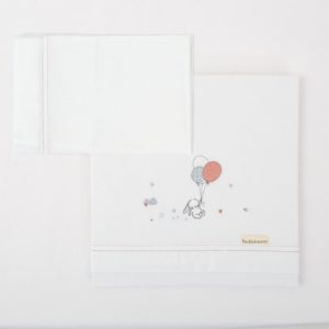 Bimbidreams, sábanas cuna punto Jolie rosa.