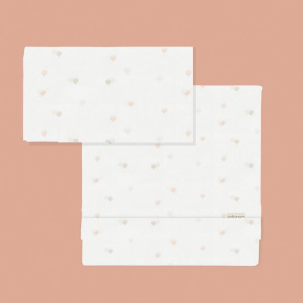 Bimbidreams, sábanas cuna punto Ciel rosa.