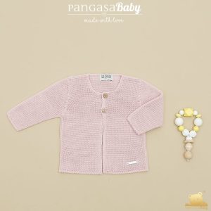 Pangasa, chaqueta larga rosa empolvado.