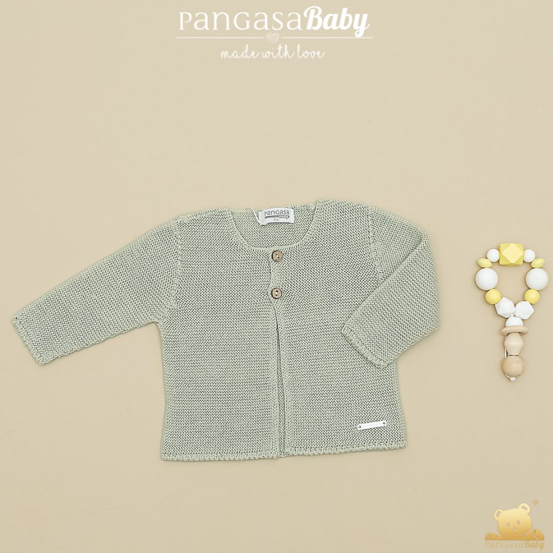 Pangasa, chaqueta larga verde hoja.