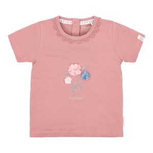 Little Dutch, camiseta niña manga corta blush.
