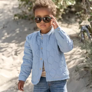 Little dutch, chaqueta acolchada azul empolvado.