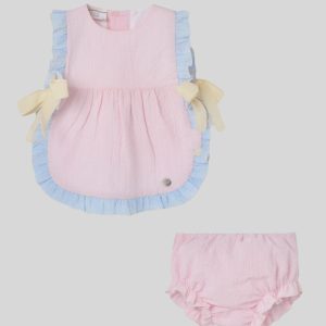 PAZ RODRIGUEZ, vestido multicolor bebé con braguita "Candy"