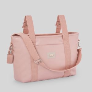 Paz Rodríguez, bolso silla "Momo" natural rosa palo.