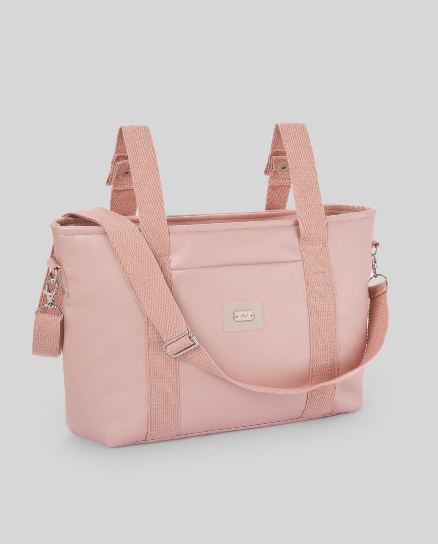 Paz Rodríguez, bolso silla "Momo" natural rosa palo.