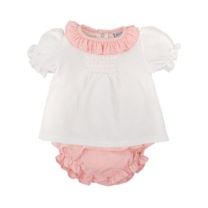Babidu, conjunto niña ranita miel.