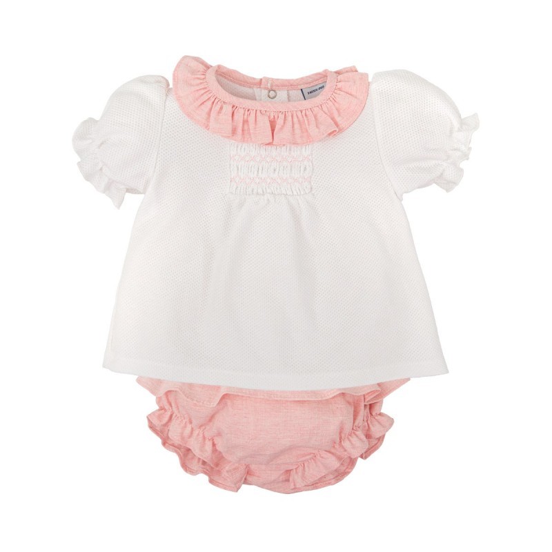 Babidu, conjunto niña ranita miel.