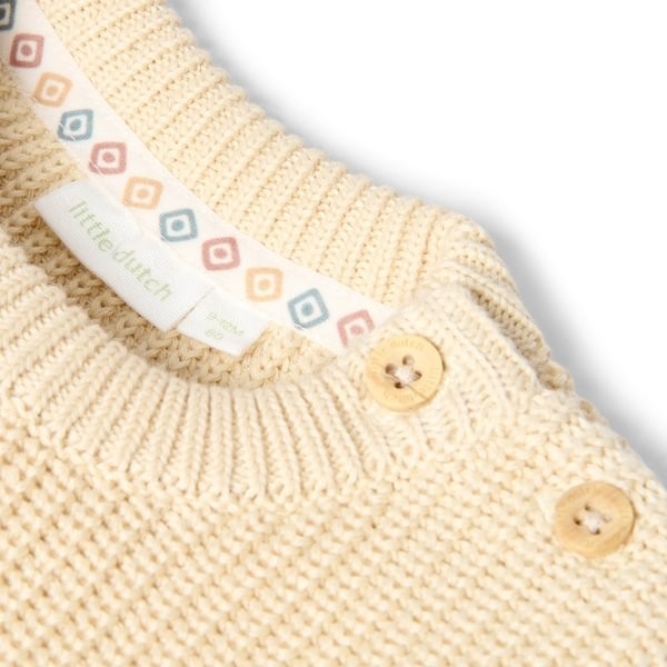 Little Dutch, jersey punto taupe. - Imagen 4
